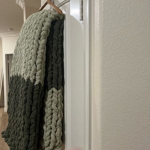 46X60 Olive and Sage Handmade Throw